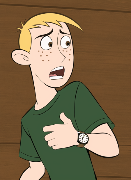 3978528197-3879697172-kim possible style, masterpiece, best quality, solo, blonde hair, 1boy, male focus, parody, shirt, wristwatch, watch, brown eyes.png